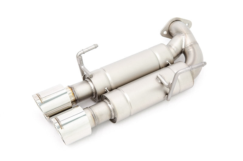 CPESBAE00002T CP-E Austenite Axle Back Quad Mufflers 4in Titan Tips - 2015+ WRX / STI,