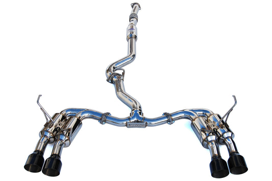 INVHS15STIGM4SB Invidia Gemini (R400) Quad Tip Exhaust - 2015+ WRX / 2015+ STI-Black,