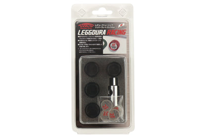 KICWKPLBK Project Kics Leggdura Racing 2pc License Plate Lock Bolts - Universal-Black,