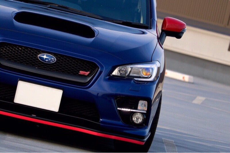 STIST96020ST010 STI Red Front Skirt Lip - 2015+ WRX / 2015+ STI / 2013+ BRZ,
