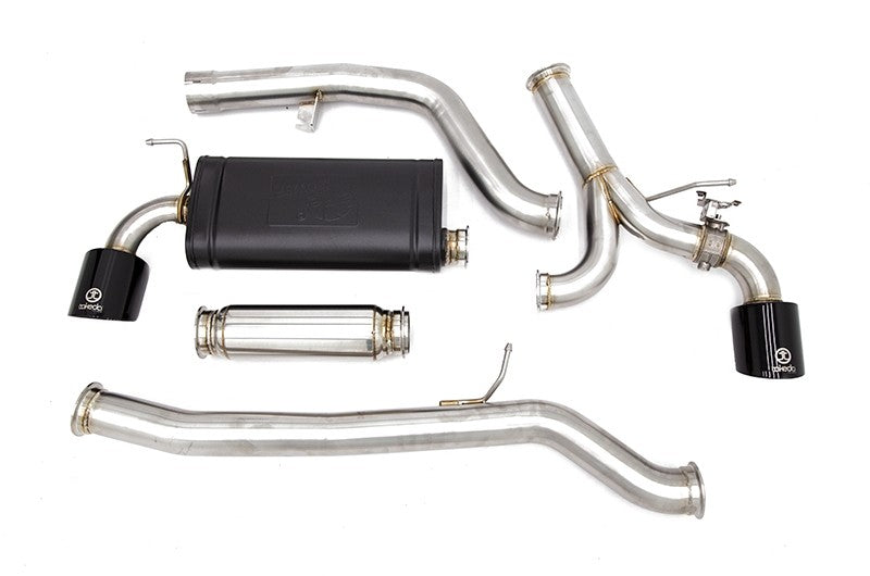 AFE49-36043-B aFe Takeda 3" to 2-1/2" 304 Stainless Steel Catback Exhaust - 2020 Supra-Black,