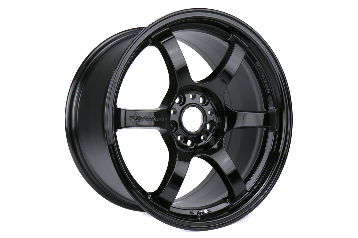 GRAWGIX38EGX Rays Gram Lights 57DR Glossy Black 18X9.5 +38 - 2015+ WRX / STIx4,