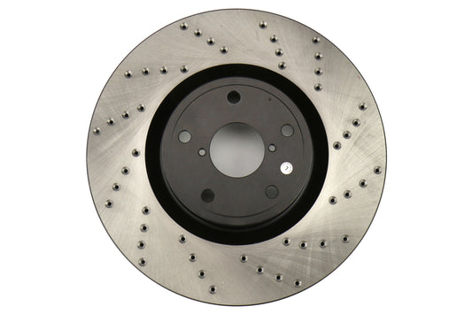StopTech Drilled and Slotted Sport Rotors (Rear Left) - 2005-2017 Subaru STI