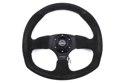 NRGRST-009S NRG ST-009S Sport Suede Leather Steering Wheel - Universal,