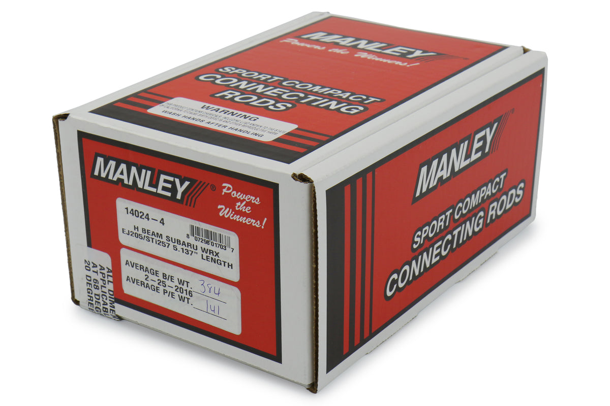 MAN14024-4 2015-2021 Subaru STI Manley Economical H Beam Steel Connecting Rod,