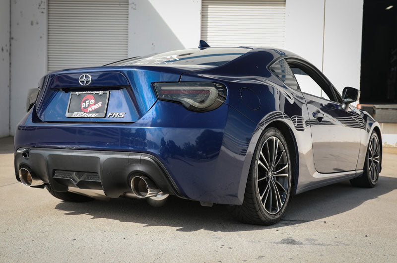 Advanced Flow Engineering Takeda 2-1/2 IN 304 Stainless Steel Cat-Back Exhaust System w/Polished Tip H4-2.0L - 2013-2016 Scion FR-S / 2013-2020 Subaru BRZ / 2017-2019 Toyota 86
