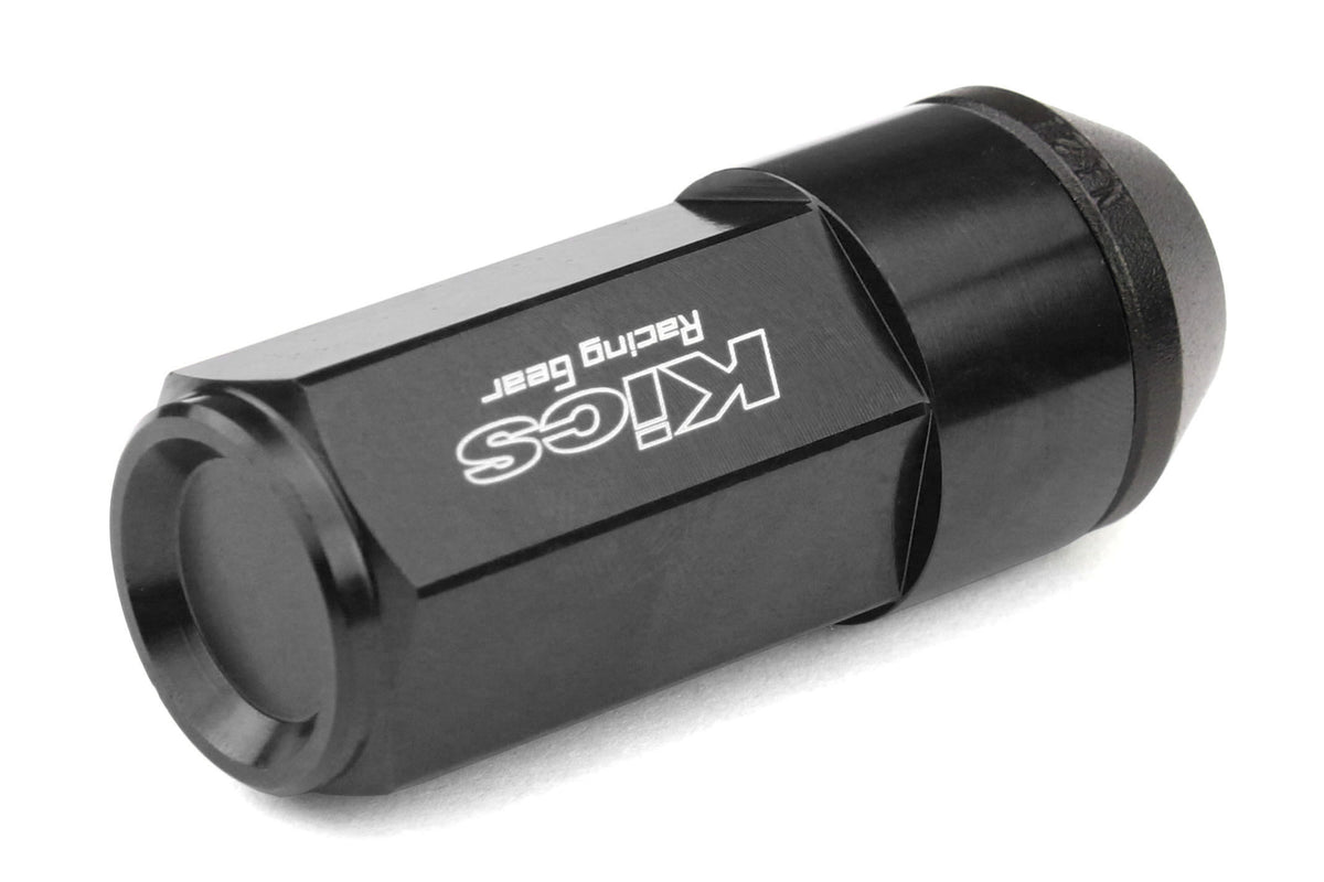 KICWCL5313K Project Kics Leggdura Racing Shell Type Lug Nut 53mm (Closed-End) - 2015+ WRX / 2015+ STI / 2013+ FT86-Black,