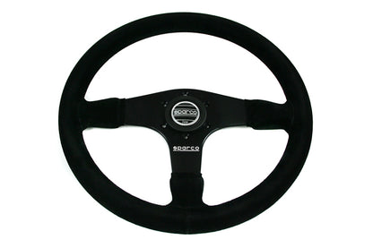 SPR015R375PSN Sparco 375 Black Suede Steering Wheel - Universal,